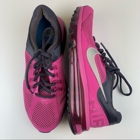 Nike Air Max Women's Running Shoes Size 9 Pink Black 555363-603 - Picture 2 of 12